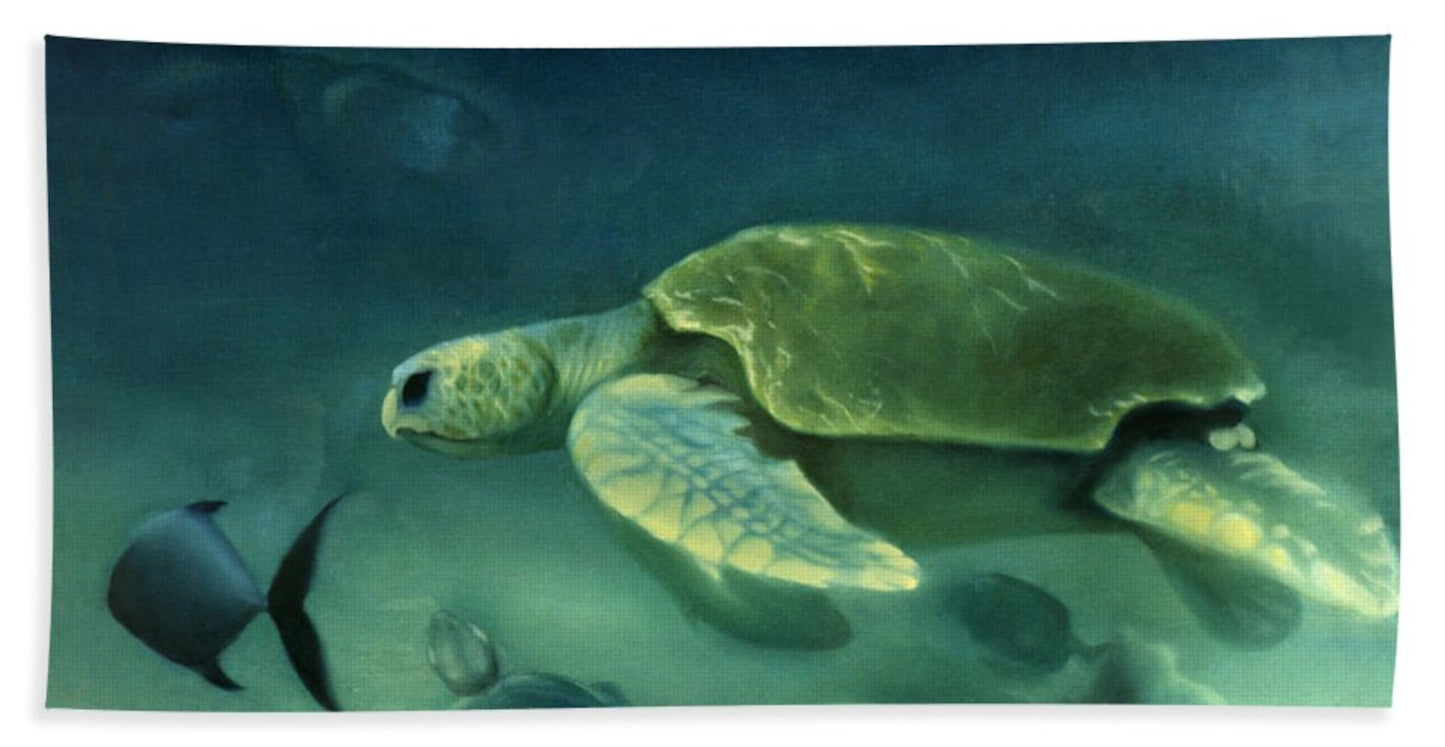 Loggerhead Turtle Beach Towel